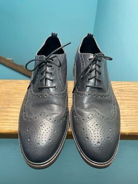 Cole Haan Wingtip Lace Up Shoes Brogue Oxfords 10.5M C31331 Soft Black Morris?